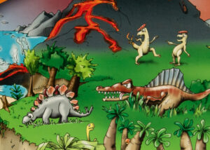 Dino-Wimmelbild